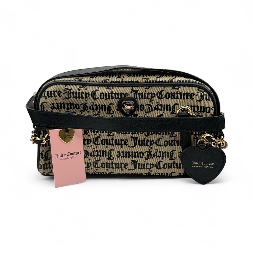Juicy Couture Black and Tan Crossbody Bag